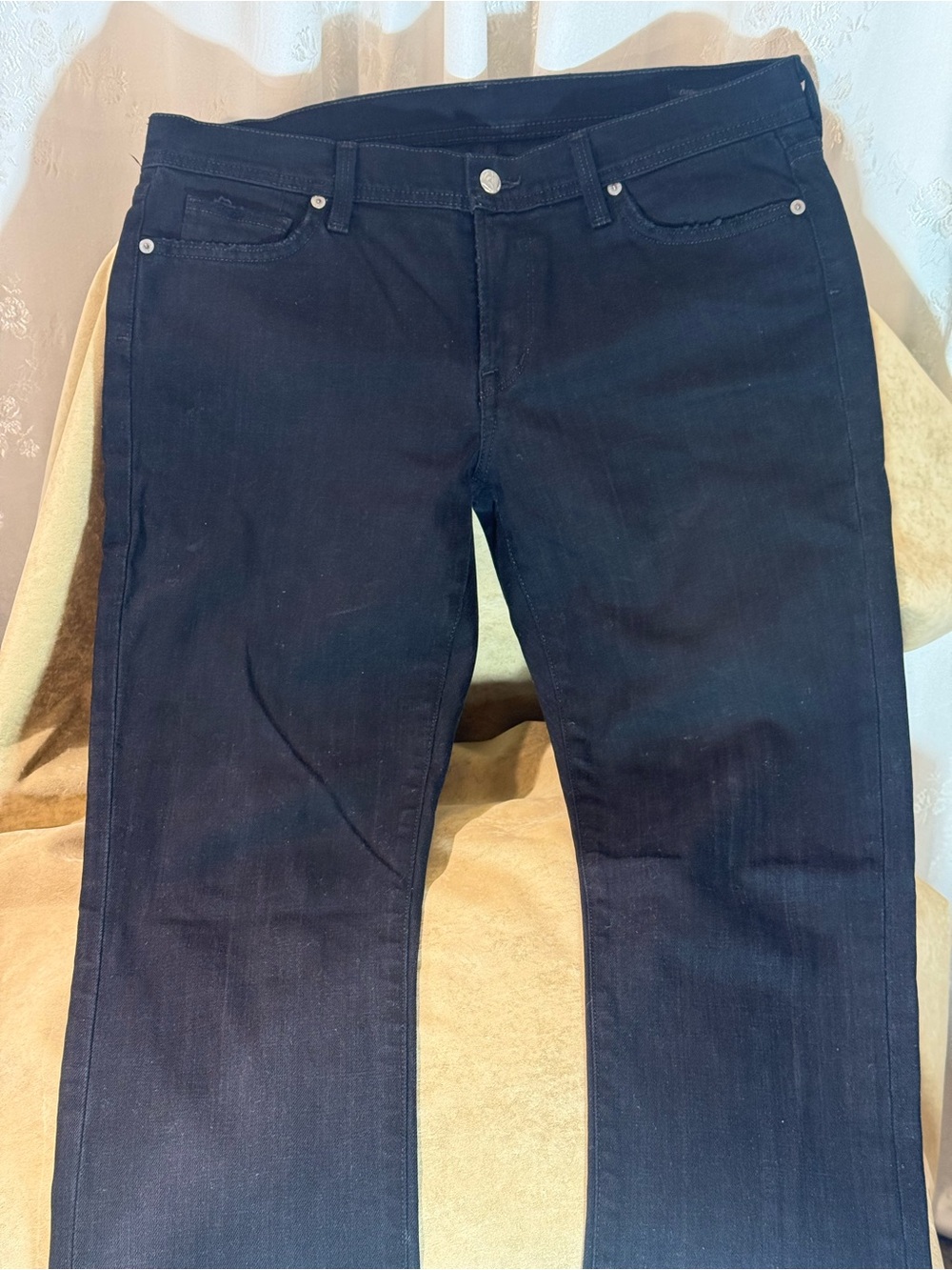 Classic Black Straight Leg Jeans